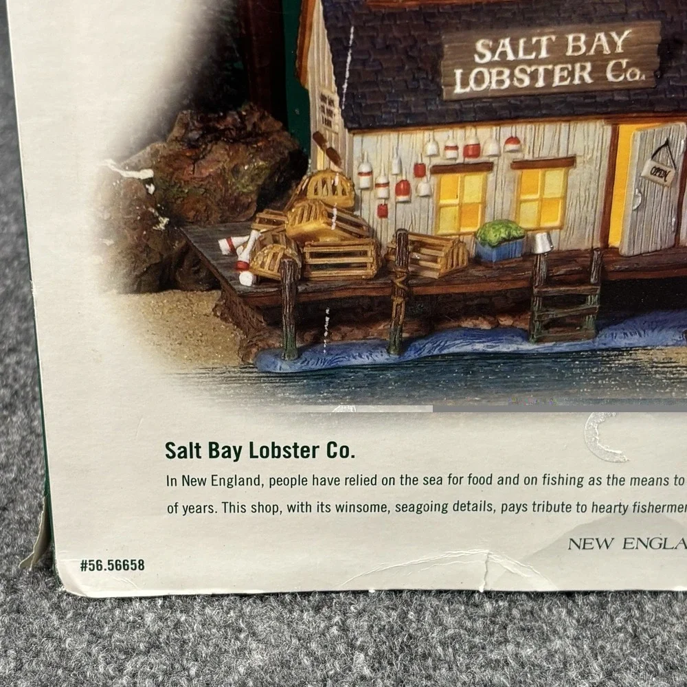 Department 56 Salt Bay Lobster Company #56658 New England Village/COMPLETE